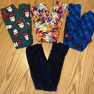 Kids size Lg/Xl LulaRoe leggings lot